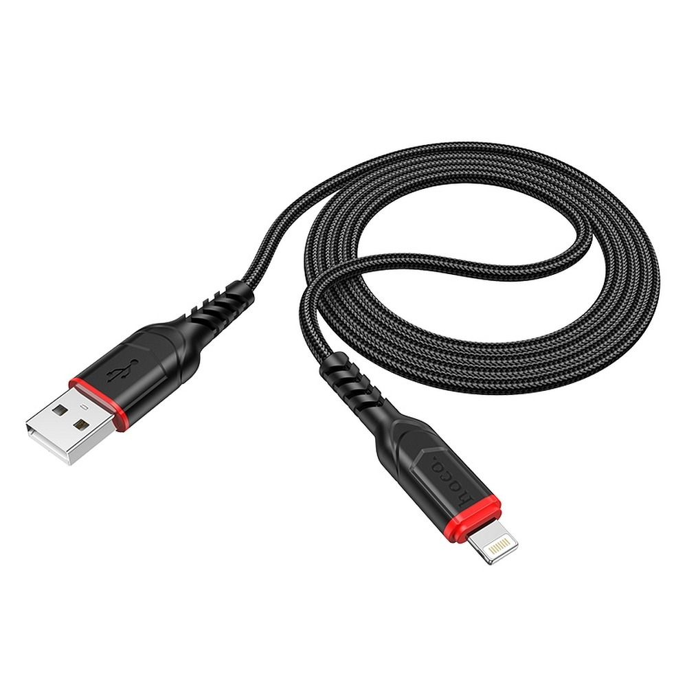 Cablu Hoco USB-A la Lightning 2.4A X59, 1 m, Negru [3]