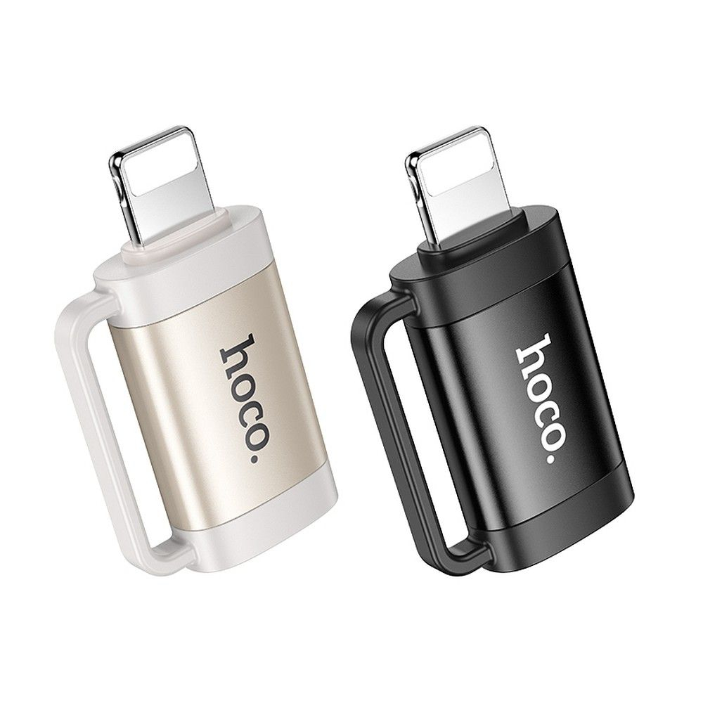 Adaptor OTG Hoco Lightning la Type-C, UA31B, Gri [4]