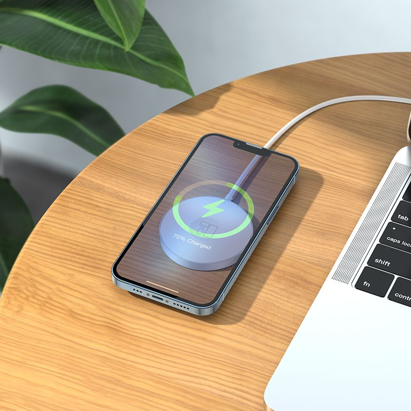 Încărcător cu Fir HOCO 3in1 Tip C Compatibil cu MagSafe 15W CW41 Alb - Eficiență și Versatilitate [2]