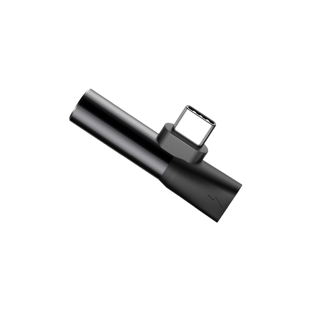 Adaptor BASEUS AUX Tip C (tată) la Jack 3,5mm (femă) + Tip C (femă) CATL41-01 Negru - Ascultare și Încărcare Simultană [7]
