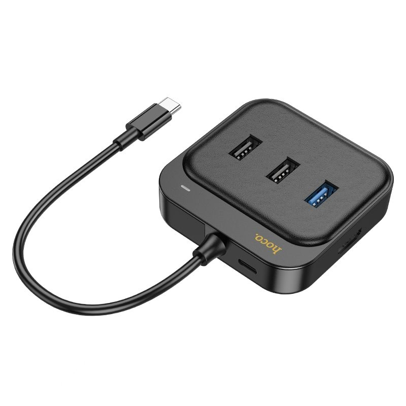HOCO Adaptor HUB 6in1 Tip C HB37 0,2m Negru - Versatilitate și Performanță la Superlativ [6]