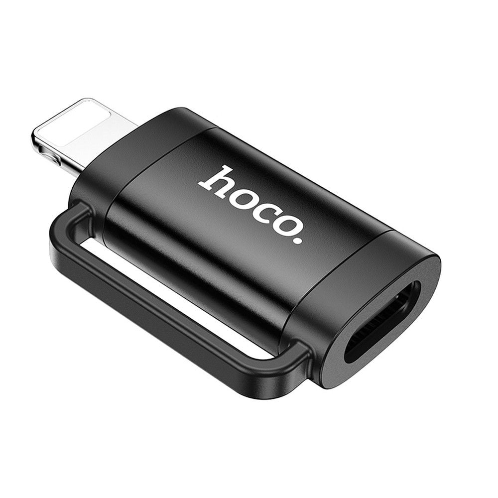 Adaptor OTG Hoco Lightning la Type-C, UA31B, Negru [1]