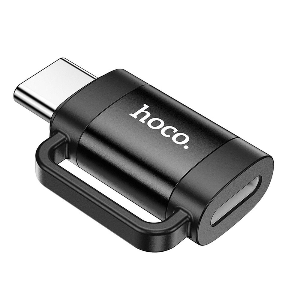 Adaptor OTG Hoco Type-C la Lightning, UA31E, Negru [2]