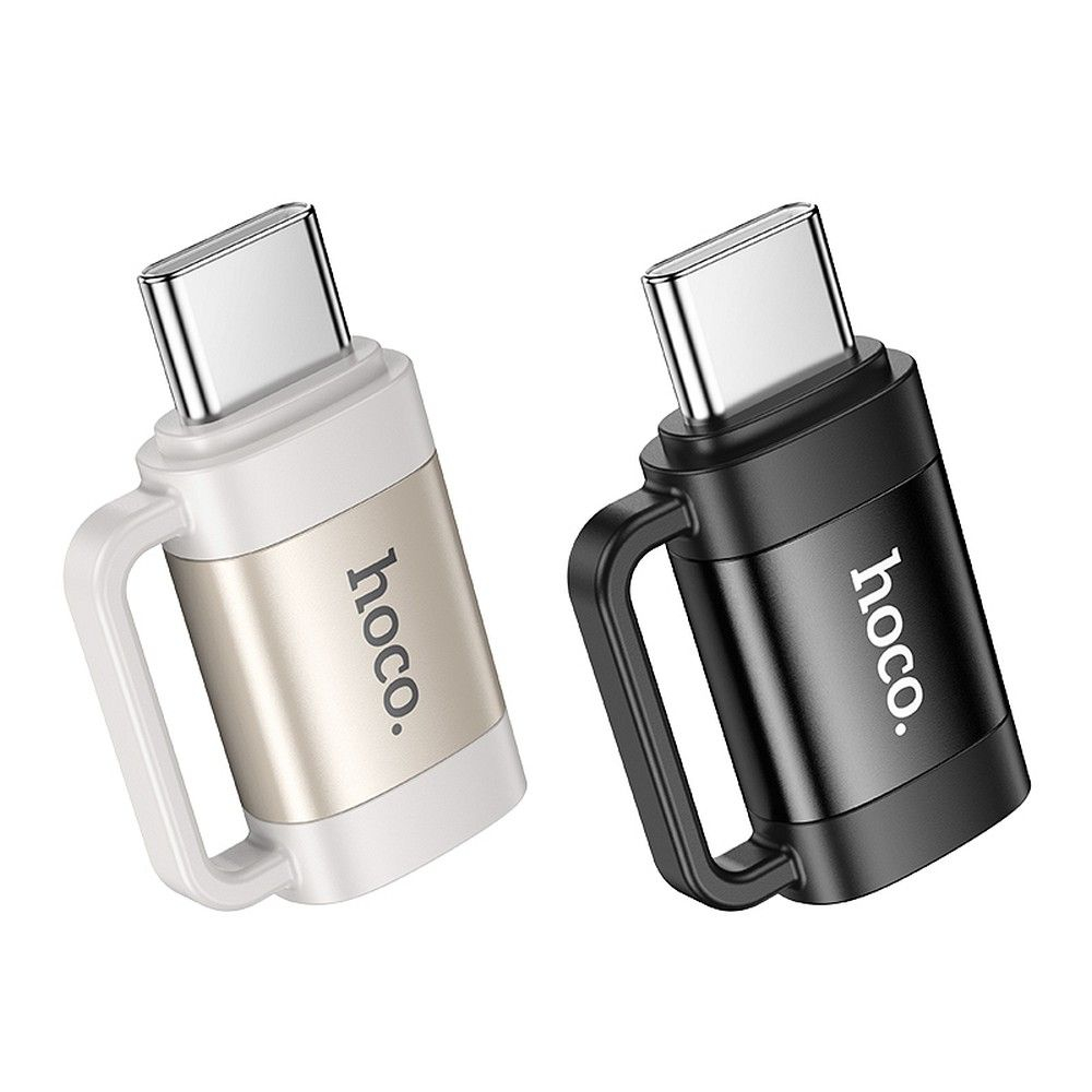 Adaptor OTG Hoco Type-C la Lightning, UA31E, Negru [4]