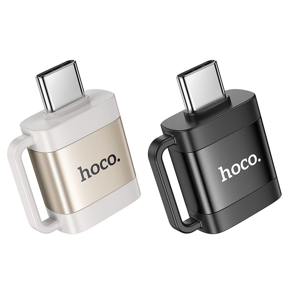 Adaptor OTG Hoco Type-C la USB-A, UA31C, Gri [3]