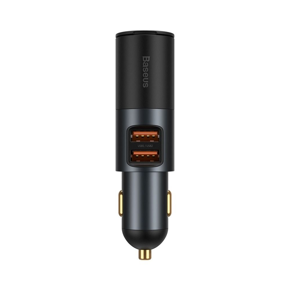 Baseus Încărcător Auto 2 x USB-A + Priză de Brichetă QC4.0 3A 120W - Negru [9]