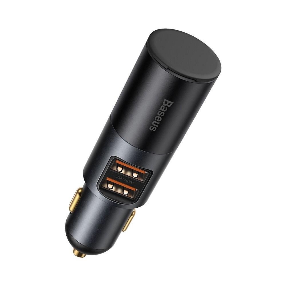 Baseus Încărcător Auto 2 x USB-A + Priză de Brichetă QC4.0 3A 120W - Negru [4]