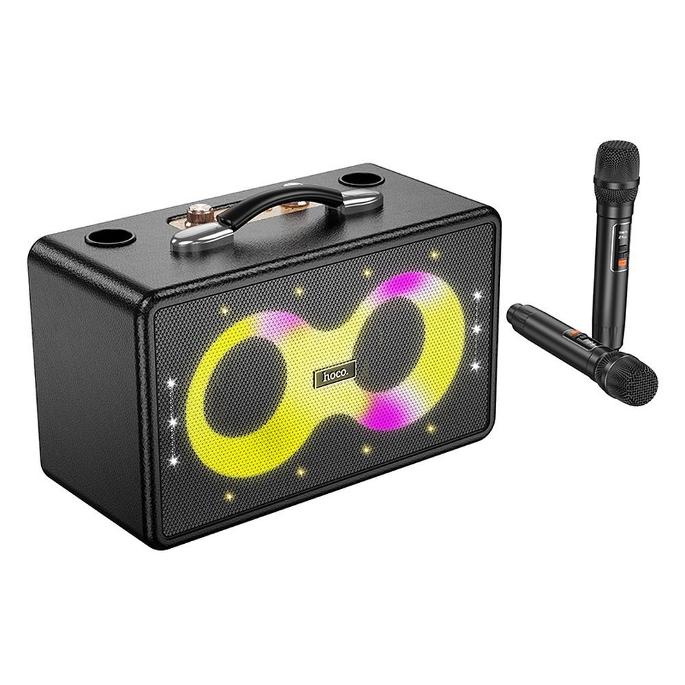 Boxă Karaoke Bluetooth Hoco HA8, 40W, Autonomie 6h, Microfon Inclus – Neagră [7]