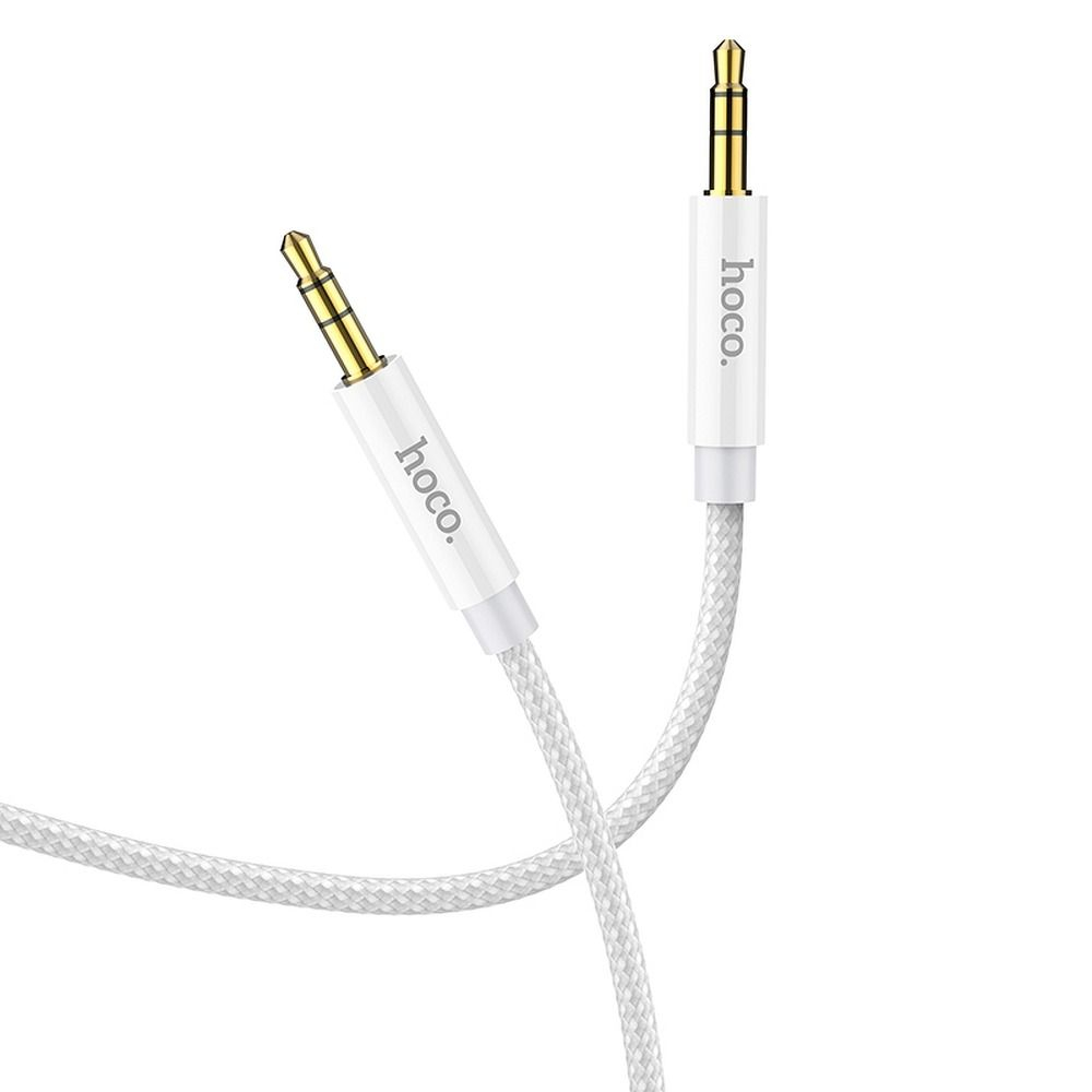 Cablu AUX Hoco Jack 3.5 mm la Jack 3.5 mm, UPA19, 1 m, Argintiu [4]