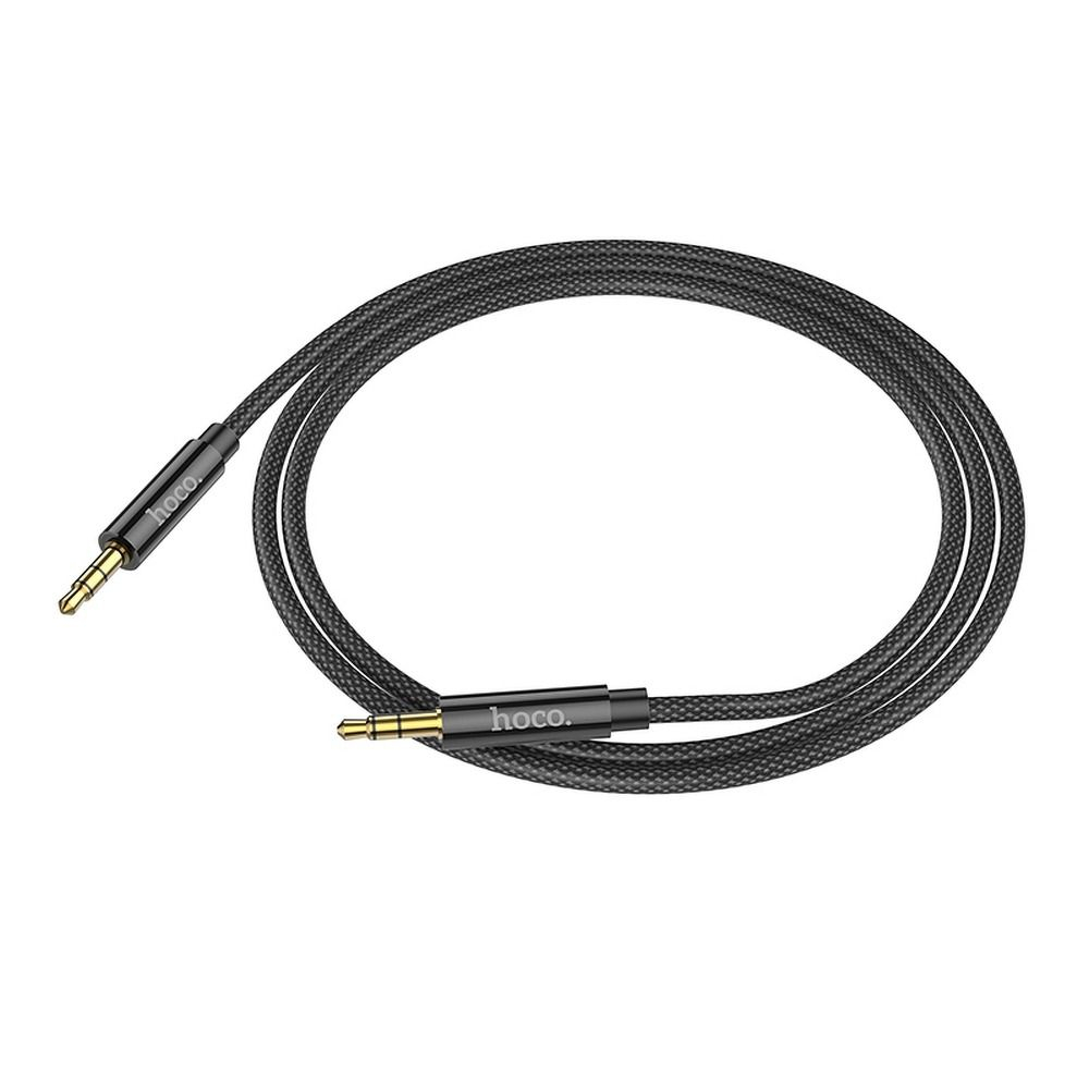 Cablu AUX Hoco UPA19 – Jack 3.5mm la Jack 3.5mm, 1m, Negru [2]