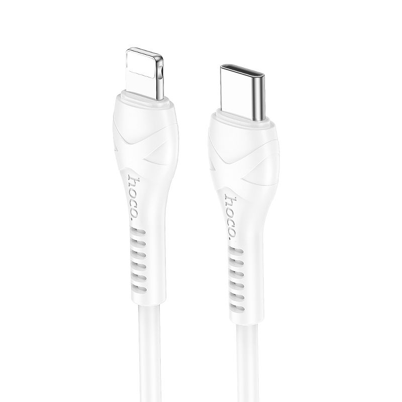 Cablu Hoco Type-C la Lightning PD 27W X37 1m Alb - Încărcare Super Rapidă pentru Dispozitivele Tale Apple [3]