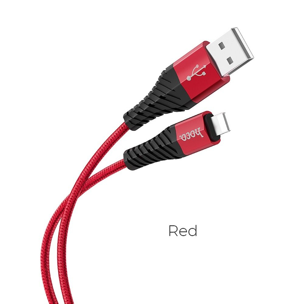 Cablu HOCO USB A la Lightning 2,4 X38 1 m roșu [3]