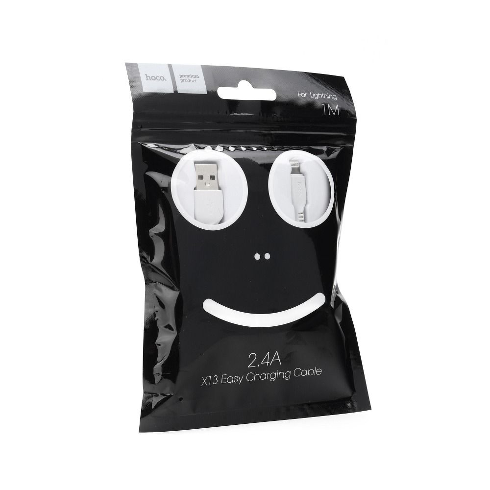 Cablu Hoco USB-A la Lightning X13 1m Alb - Conectivitate și Încărcare Rapidă pentru Dispozitivele Tale Apple [4]