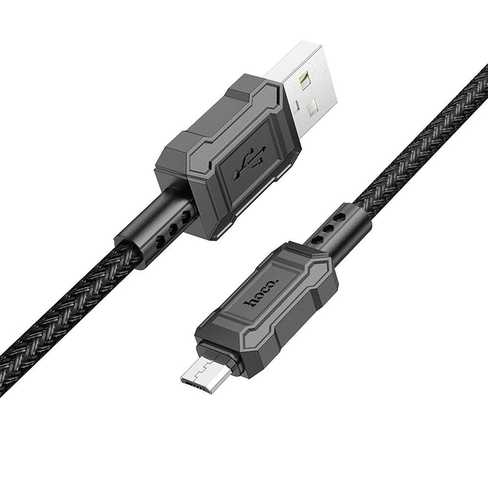 Cablu Hoco USB-A la Micro-USB 2.4A X94 1m Negru - Încărcare Rapidă și Conectivitate Fiabilă [2]