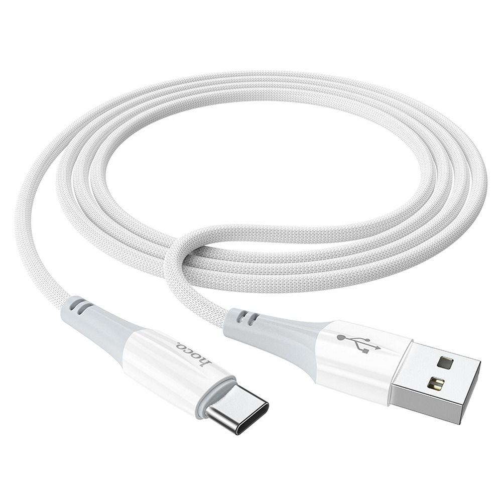 Cablu HOCO USB A la Tip C 3A X70 1 m alb [2]