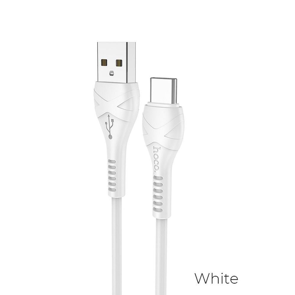 Cablu Hoco USB-A la Type-C X37 1m Alb - Conectivitate Rapidă și Fiabilă [5]