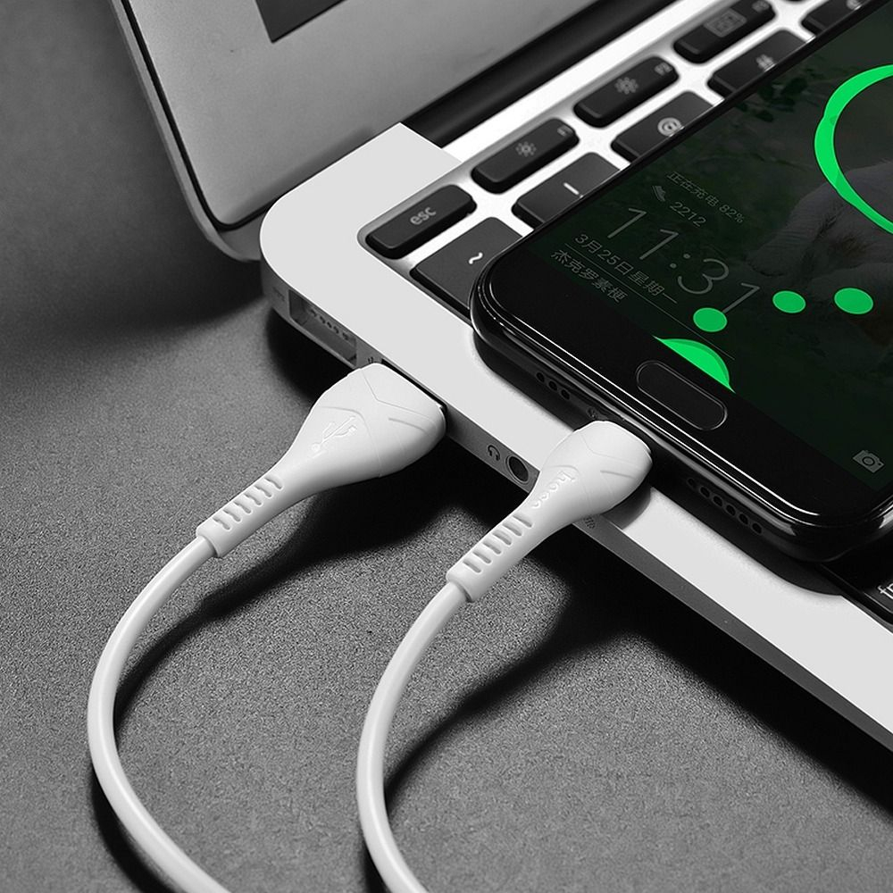 Cablu Hoco USB-A la Type-C X37 1m Alb - Conectivitate Rapidă și Fiabilă [4]