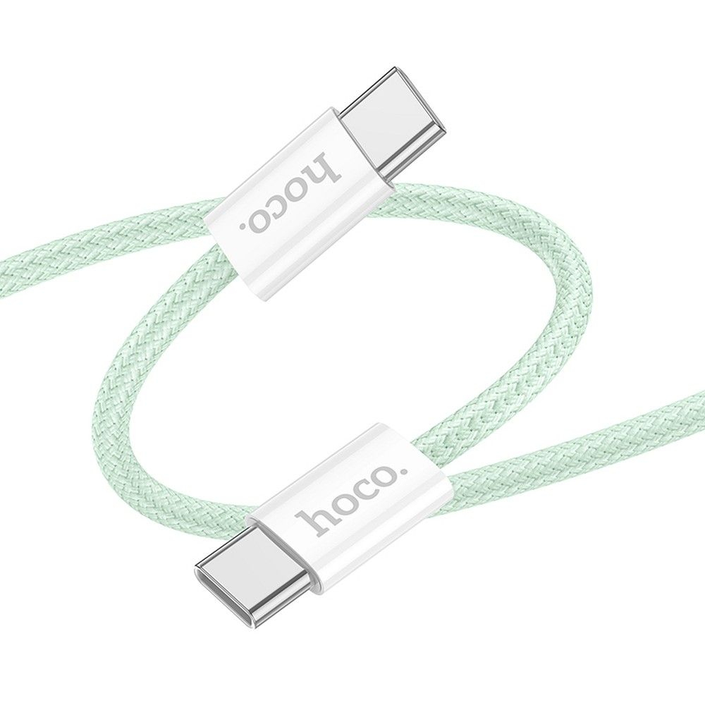 Cablu HOCO X104, Type-C la Type-C, PD/QC 3.0, 3A, 60W, 1m, Verde [1]