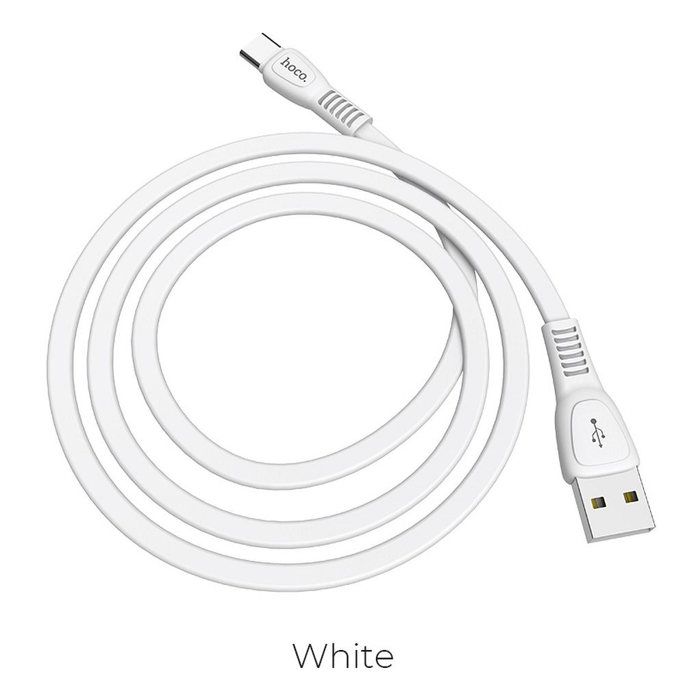 Cablu HOCO X40, USB-A la Type-C, 2.4A, 1m, Alb [3]