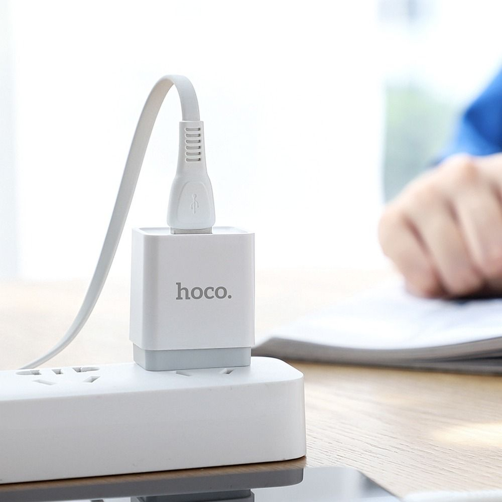 Cablu HOCO X40, USB-A la Type-C, 2.4A, 1m, Alb [4]