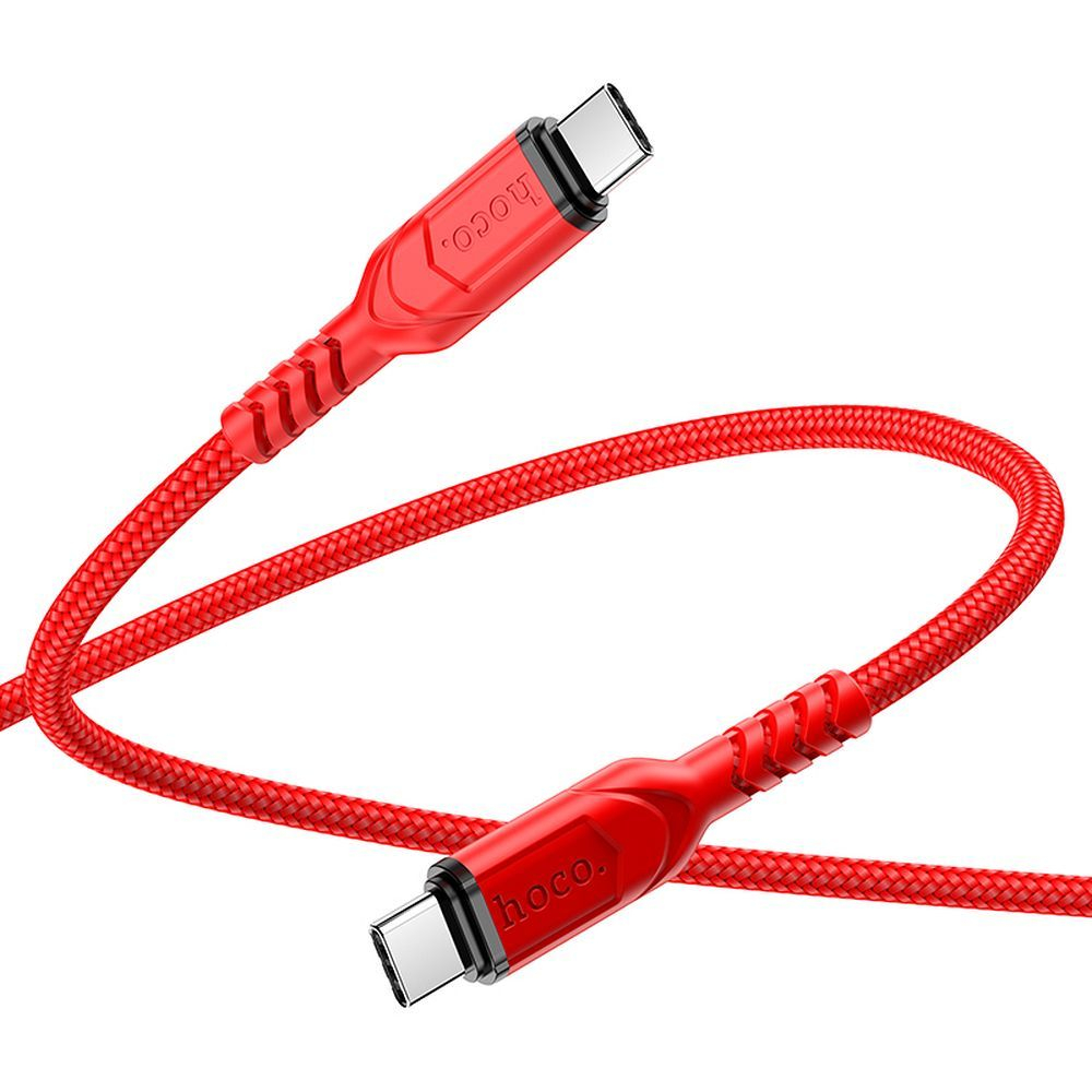 Cablu Type-C la Type-C Hoco X59 – PD QC3.0, 3A, 60W, 1m, Roșu [1]