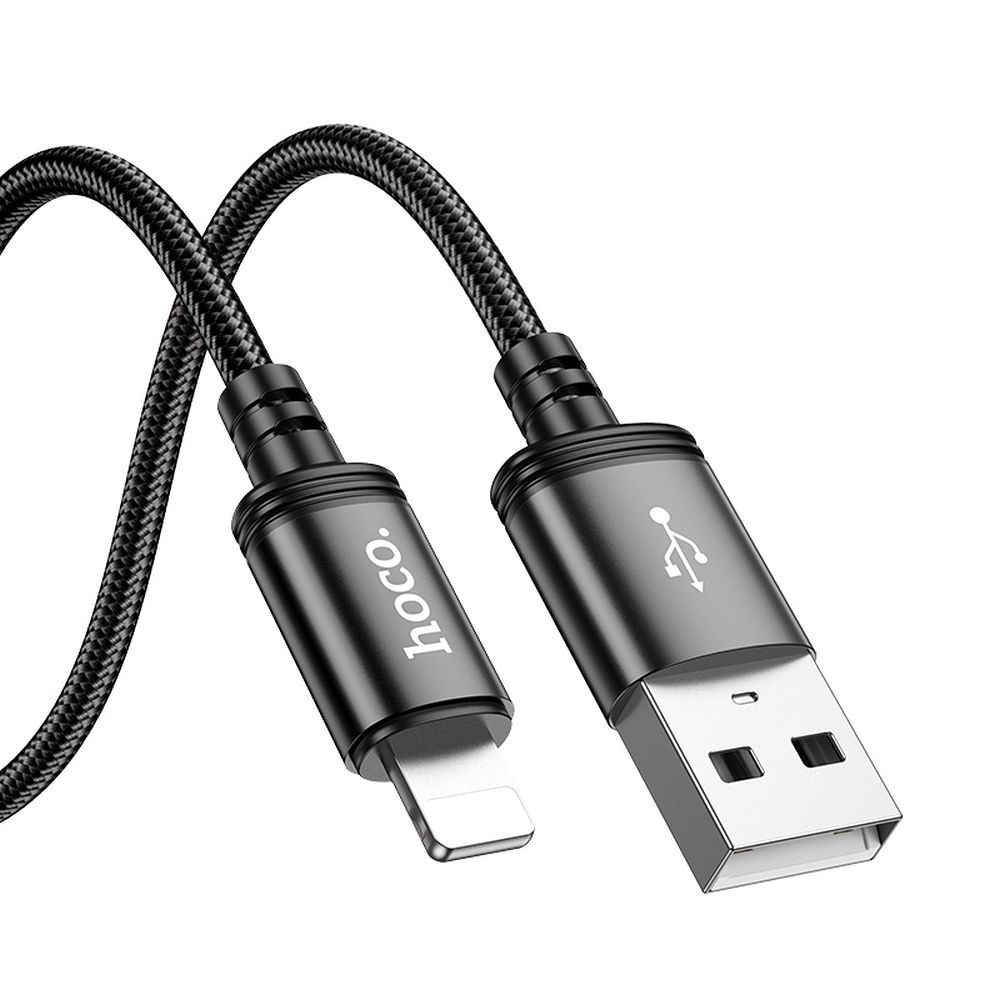Cablu USB-A la Lightning HOCO X89 2.4A 2M Negru pentru iPhone si iPad [4]