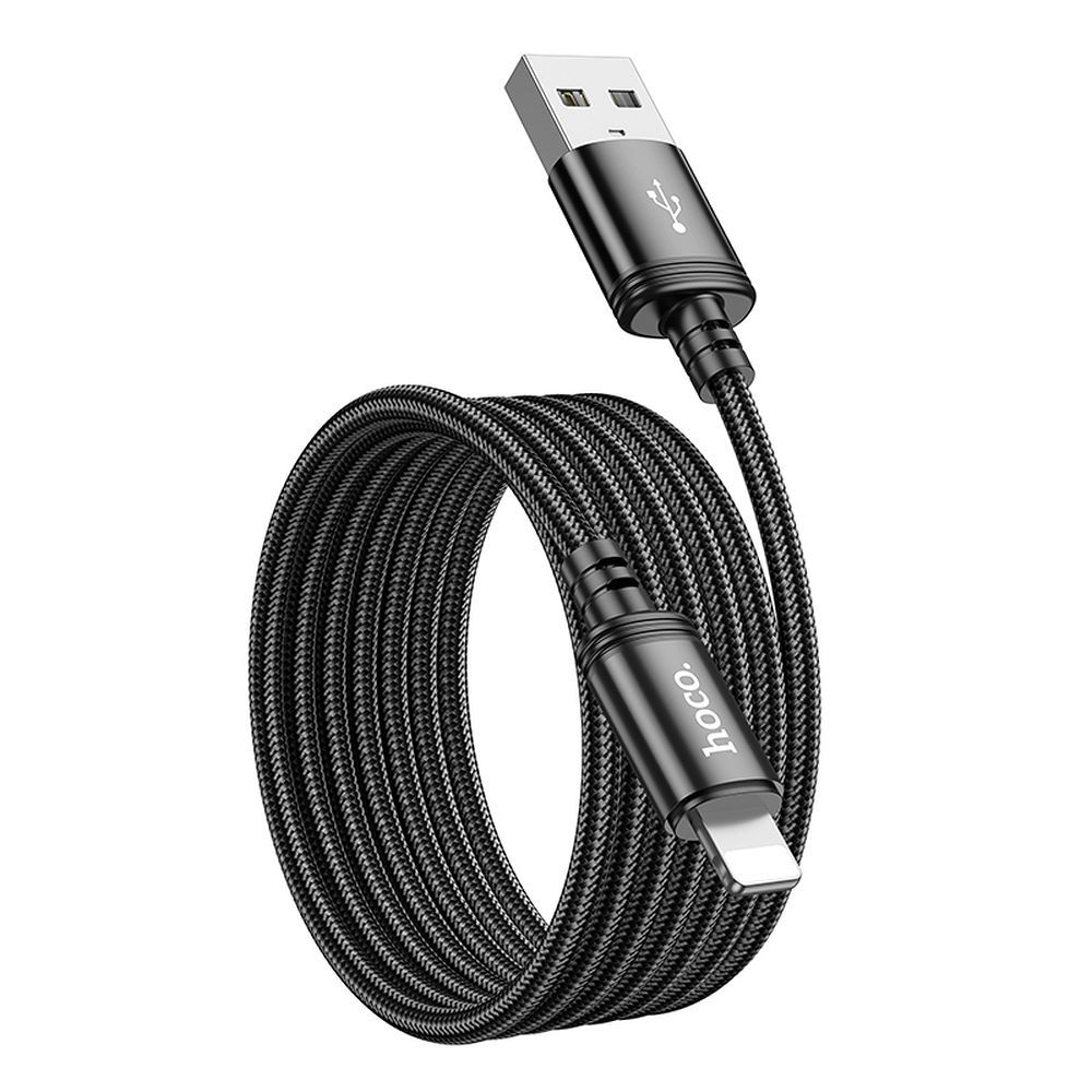 Cablu USB-A la Lightning HOCO X89 2.4A 2M Negru pentru iPhone si iPad [5]