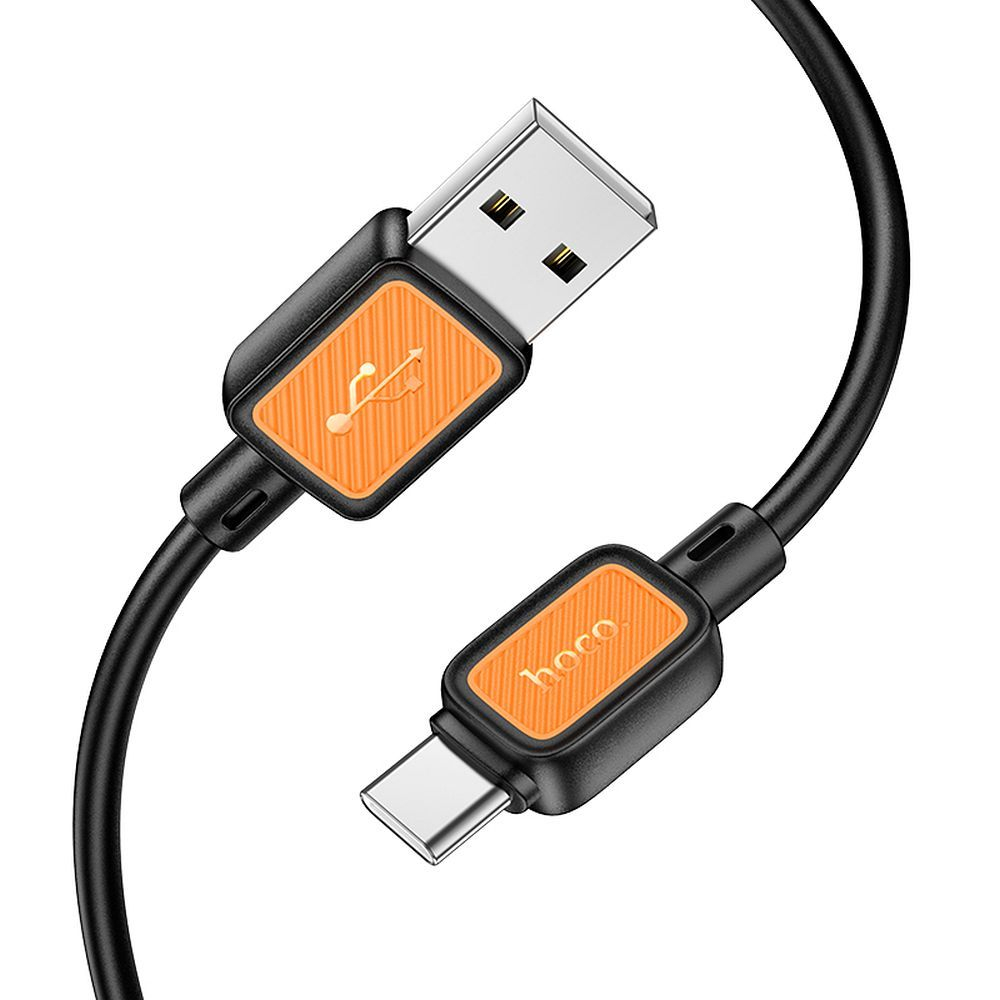 Cablu USB-A la USB-C Hoco X108 3 A, 1 m – Negru [2]