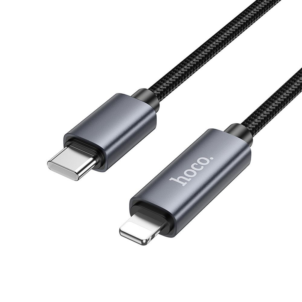 Cablu USB-C la Lightning Hoco X112 – PD 27 W, 1 m, Negru [2]
