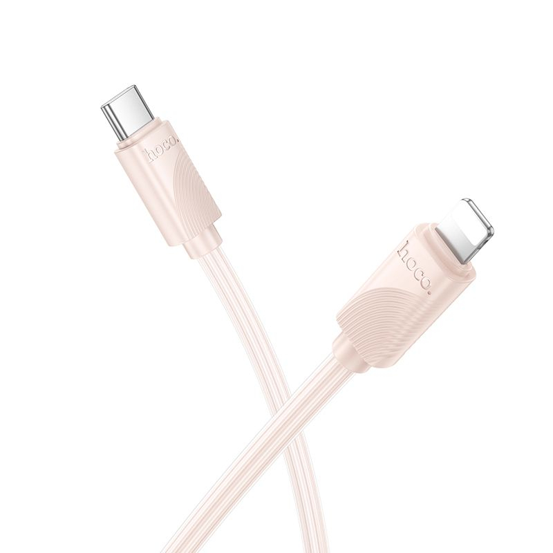 Cablu USB-C la Lightning Hoco X114 – PD 27 W, 1 m, Roz [2]