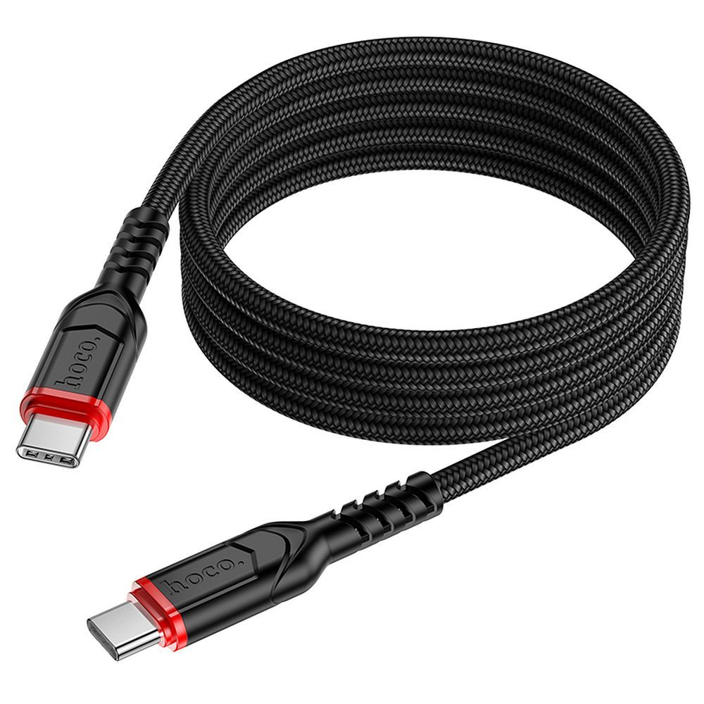 Cablu USB-C la USB-C HOCO X59 Victory PD QC 60W, 3A, 1m, Negru [2]