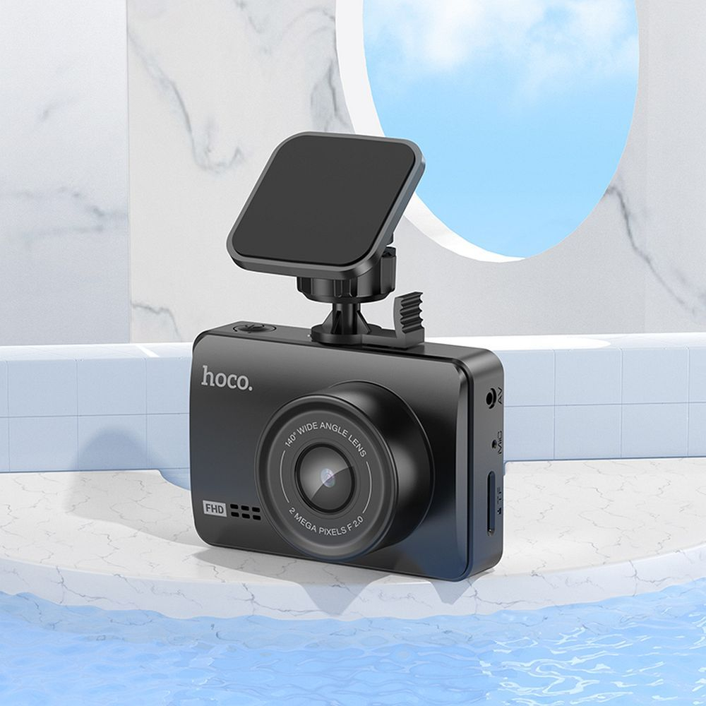 Cameră auto HOCO cu ecran 2,45" 1080P/30fps DV2 negru [5]