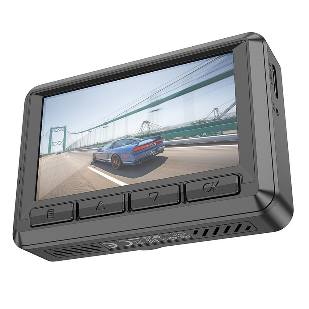 Cameră auto HOCO cu ecran 2,45" 1080P/30fps DV2 negru [6]