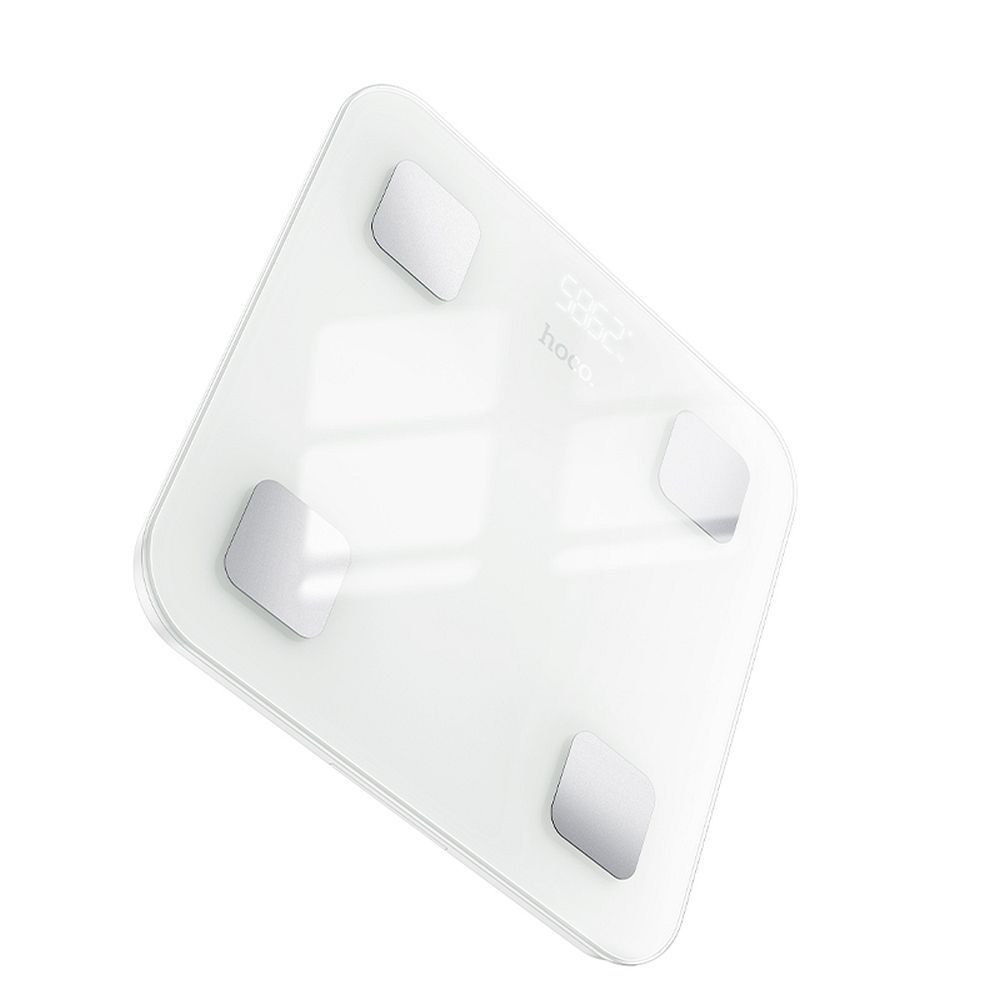 Cantar Smart HOCO HI21 Analiza Corporala Bluetooth 180kg Alb [3]