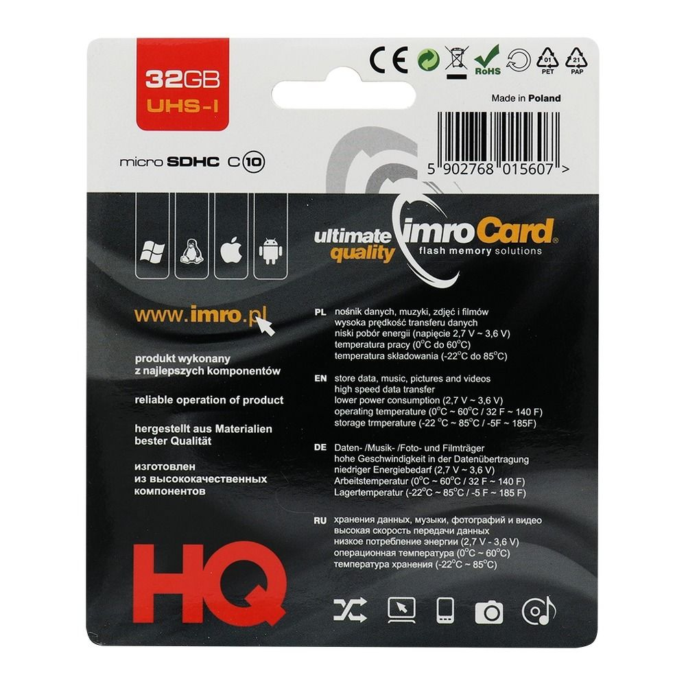 Card Memorie Imro MicroSD 32GB Class 10 UHS [2]