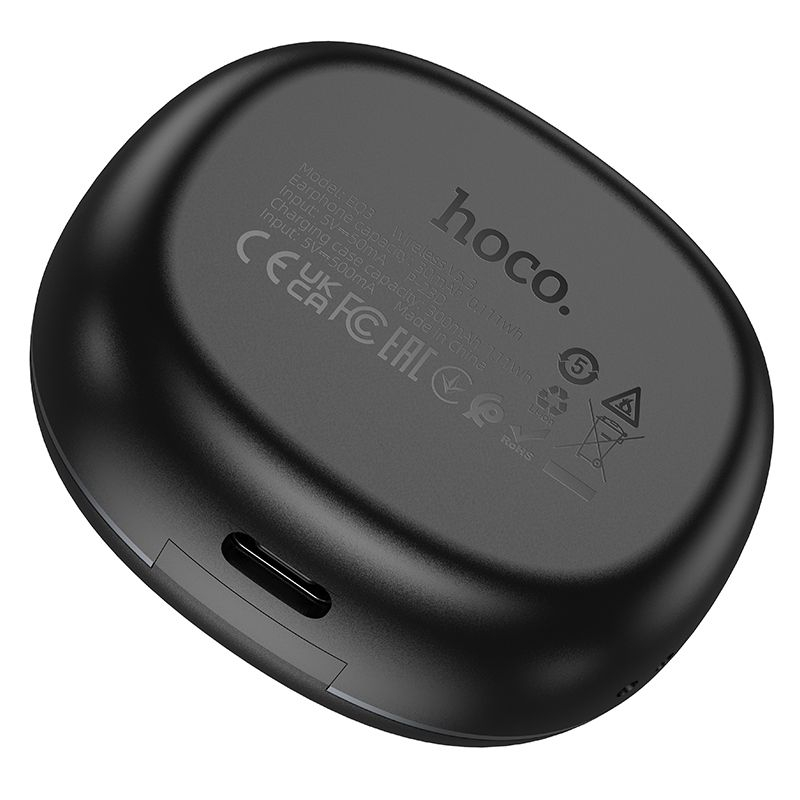 Căști Bluetooth Wireless HOCO TWS EQ3 Negre - Sunet de Calitate Oriunde [3]