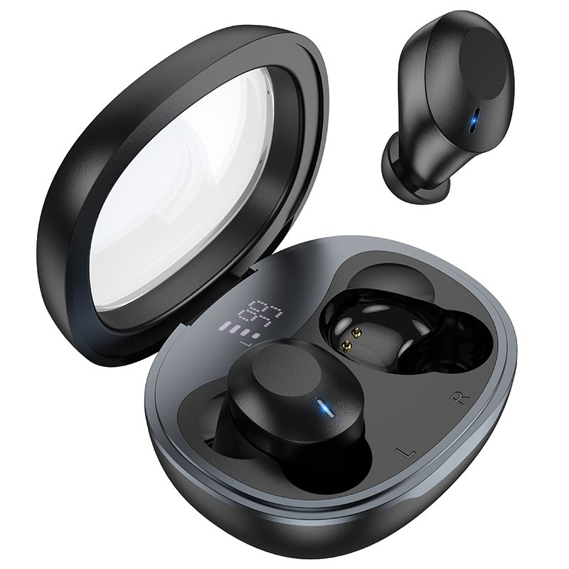 Căști Bluetooth Wireless HOCO TWS EQ3 Negre - Sunet de Calitate Oriunde [1]