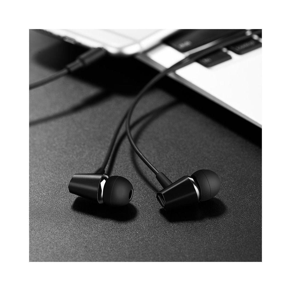 Căști Hoco cu Fir Jack 3.5 mm și Microfon, M34, Negru [2]