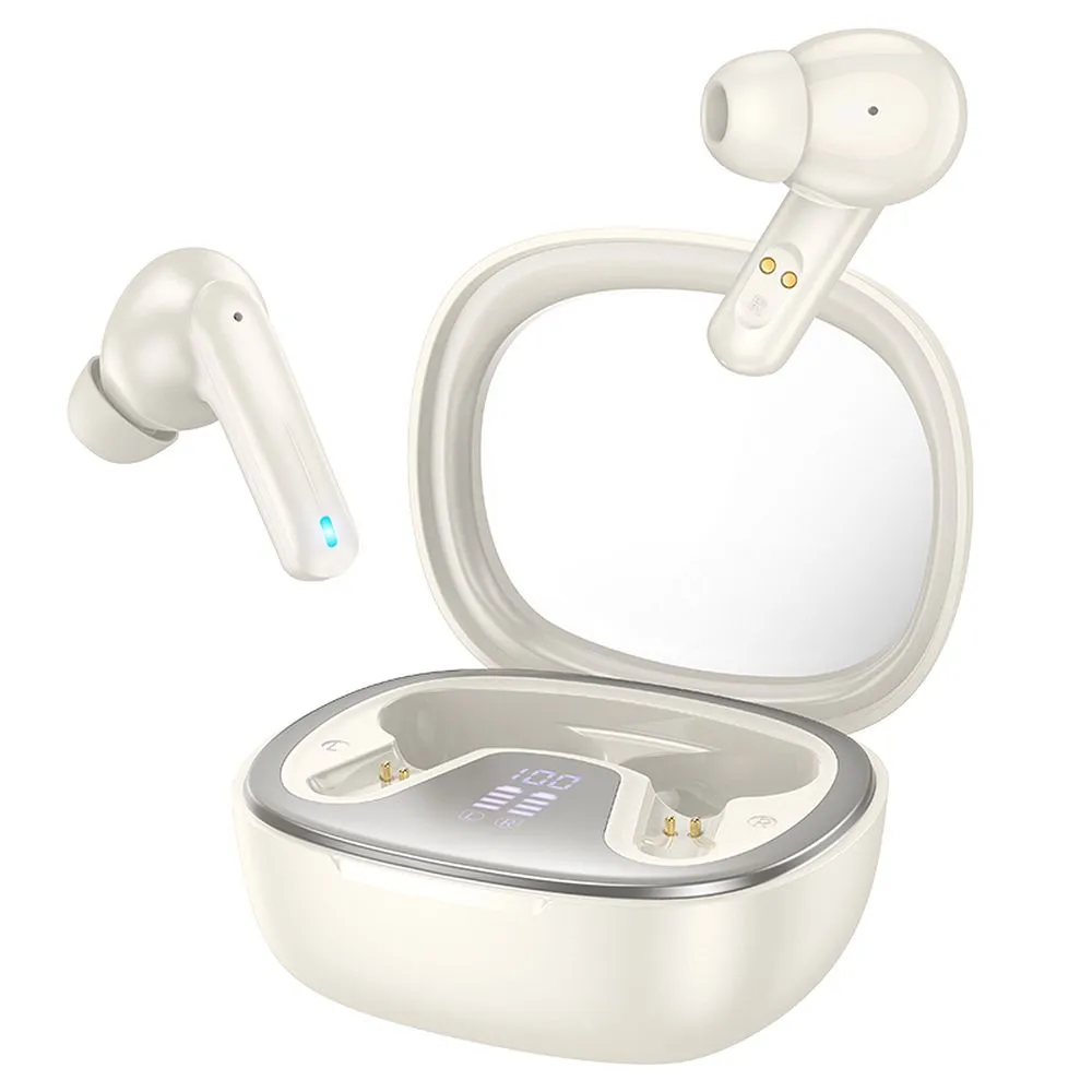 Căști Wireless Bluetooth TWS Hoco EQ6, Albe [1]
