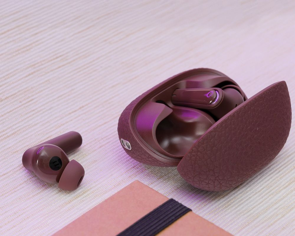 Căști wireless Hoco EQ23 TWS Bluetooth, maro – stil natural și sunet clar [2]