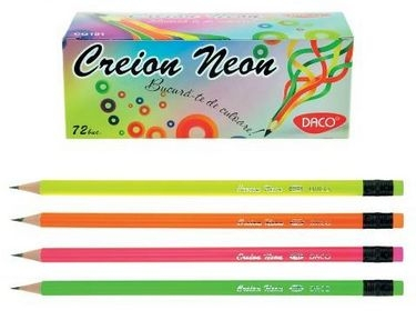 Creion Neon CG101 Daco – Culoare Vibrantă pentru Notițe și Desene [2]