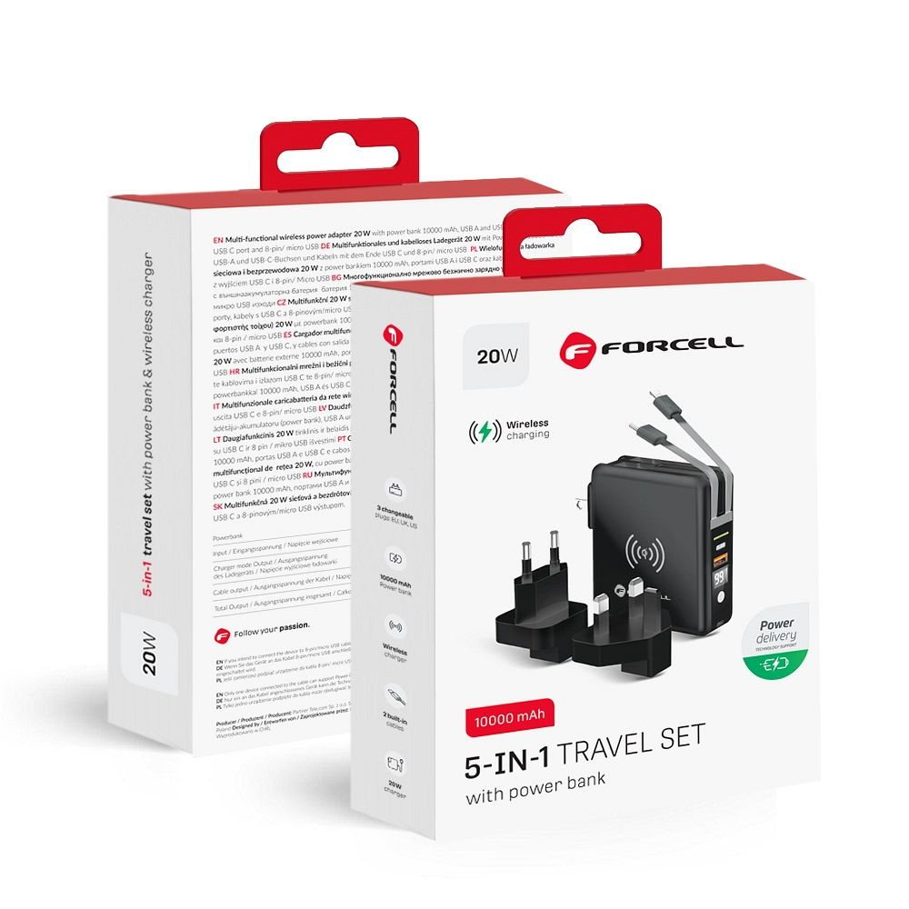 Forcell F-Energy – Încărcător Multifuncțional 5 în 1 cu Power Bank 10000mAh [9]