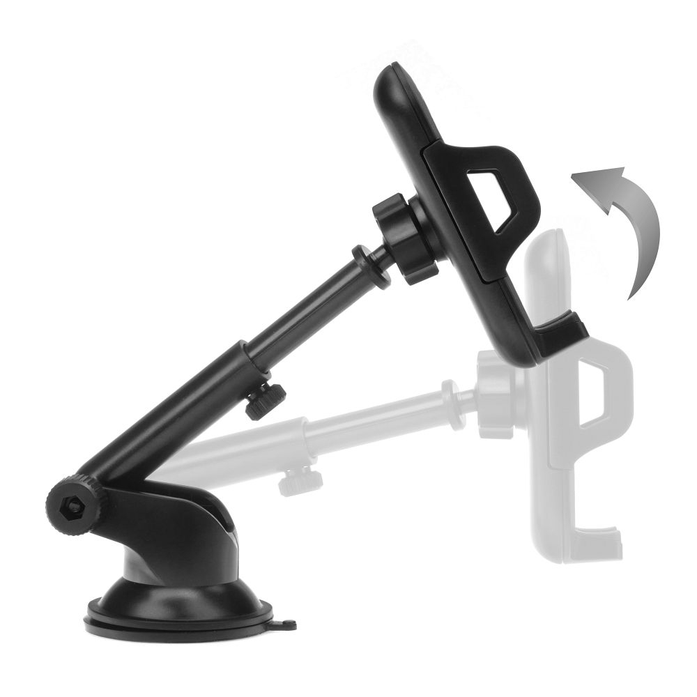 Forcell F-Grip Carbon – Suport auto universal pentru telefon, braț reglabil, prindere parbriz/cockpit, negru [2]