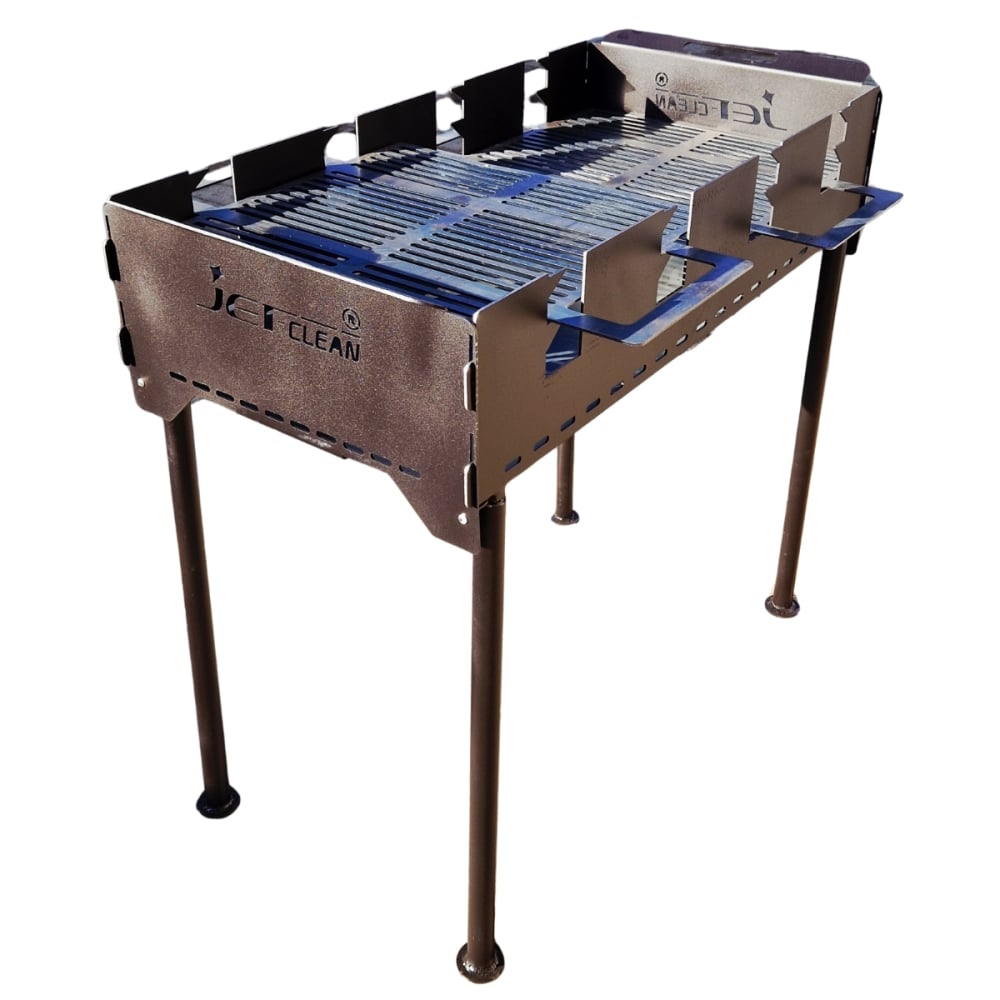 Grătar pliant portabil personalizat 50×100 cm din oțel 3 mm pentru grădină, picnic și camping – fabricat în Iași, personalizabil [1]