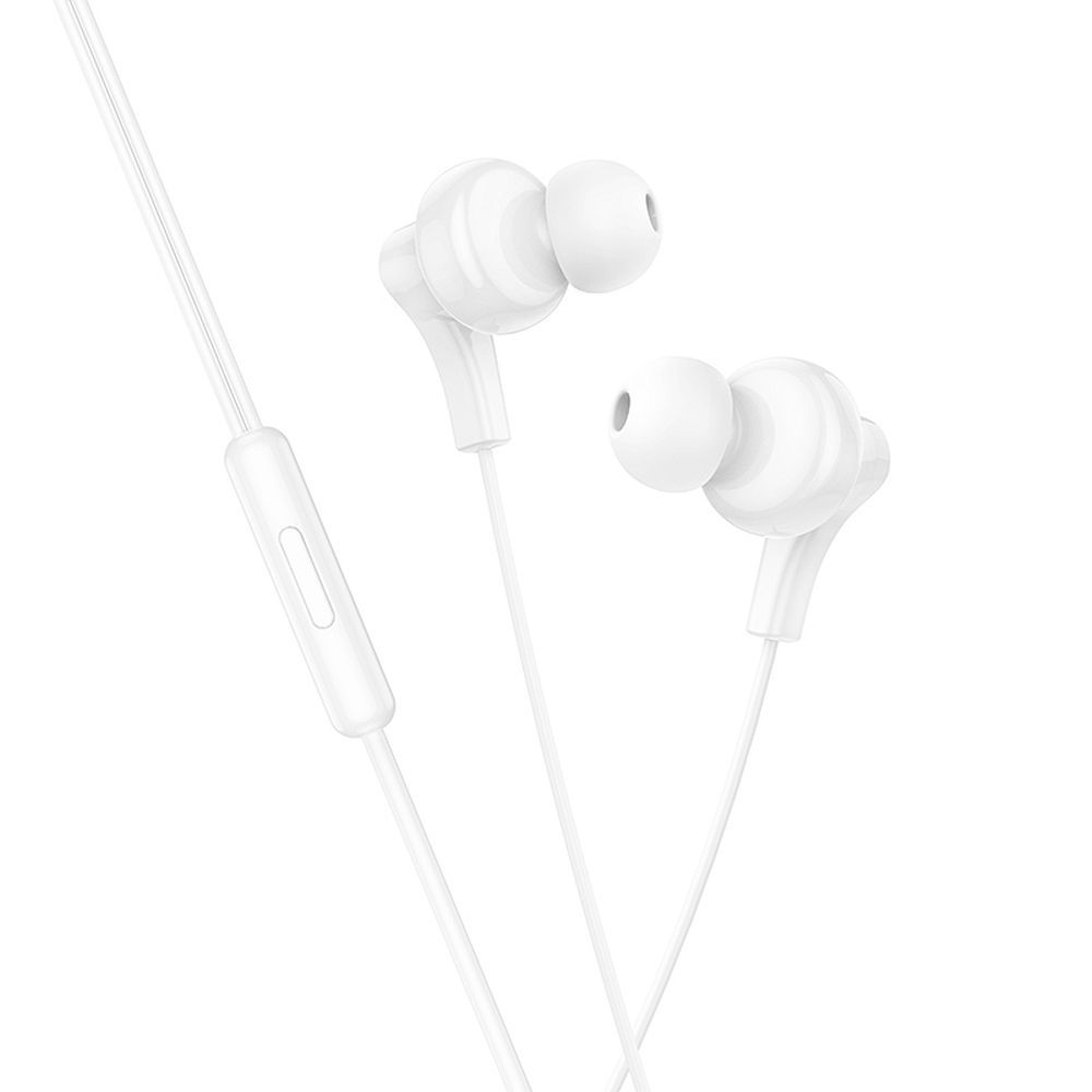 Handsfree USB-C HOCO M114 alb casti Type-C cu microfon DAC [2]