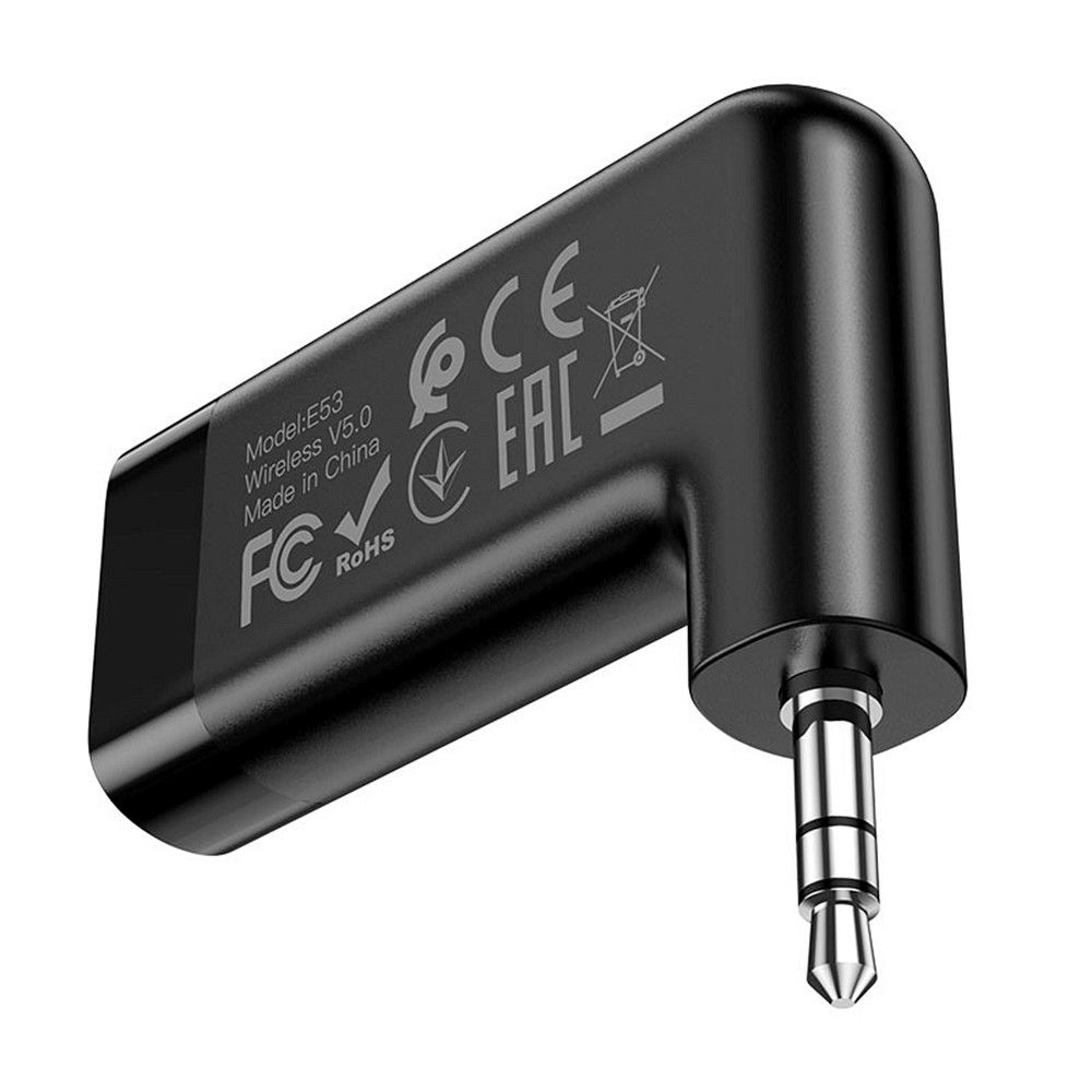 Hoco E53 – Adaptor auto Bluetooth AUX wireless, negru [3]