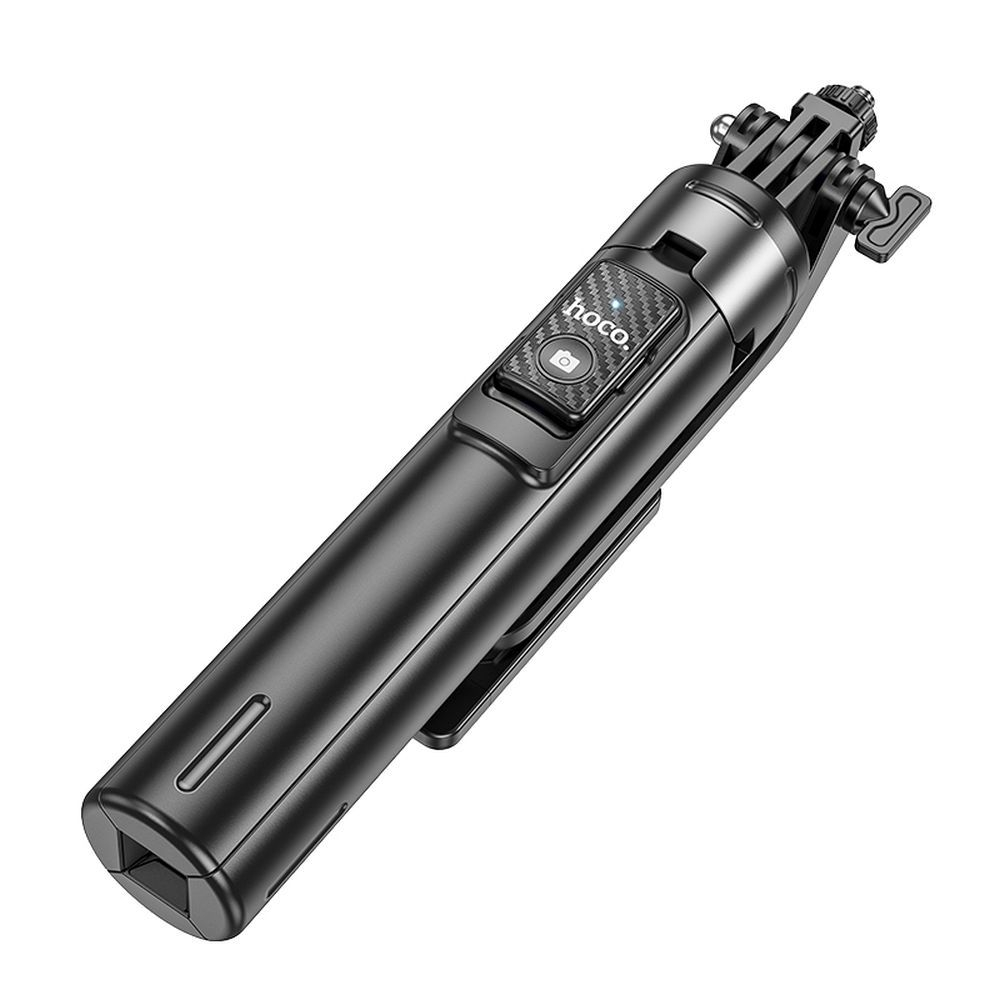 Hoco Selfie Stick cu Telecomandă Bluetooth și Trepied K21, Negru [7]