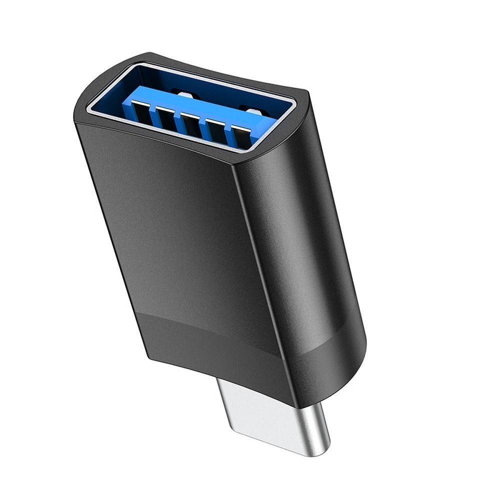 Hoco UA17 - Adaptor OTG Type-C Male la USB-A Female, Negru [3]
