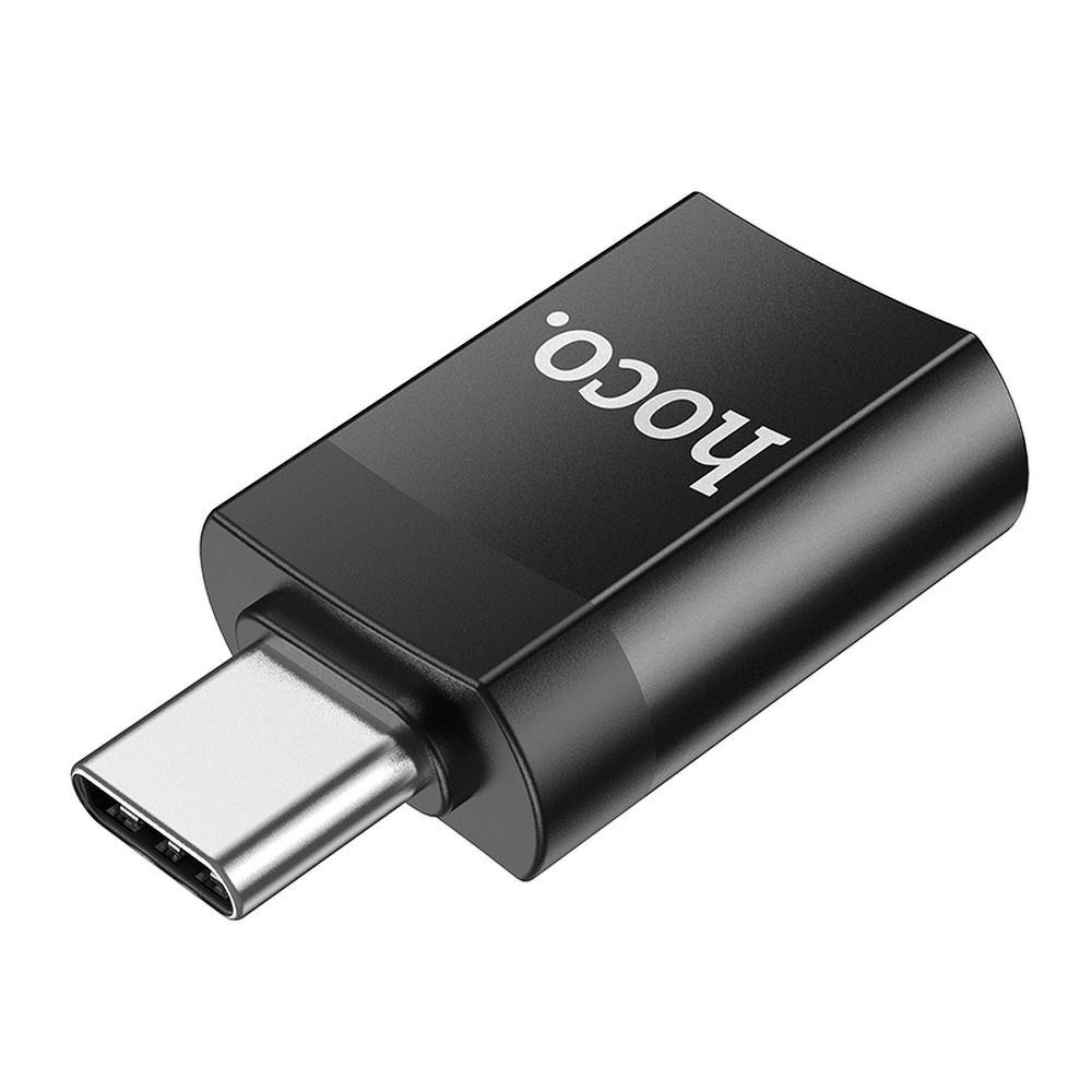 Hoco UA17 - Adaptor OTG Type-C Male la USB-A Female, Negru [2]