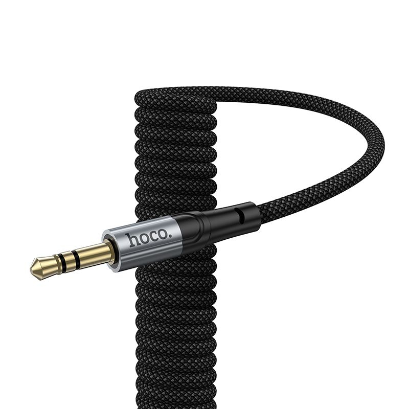 Hoco UPA33 – Cablu audio AUX Jack 3.5 mm la Jack 3.5 mm, 1.5 m, negru [3]